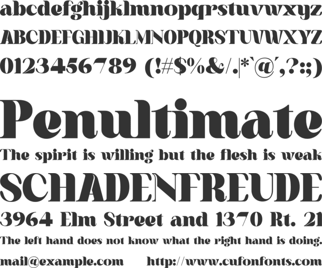 Senmoly Caligan font preview