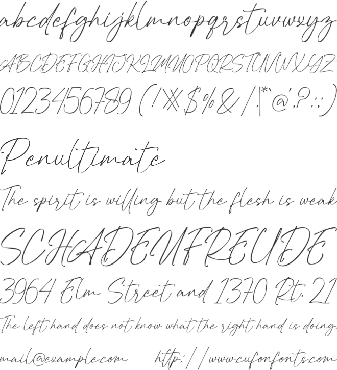 Rangkul font preview