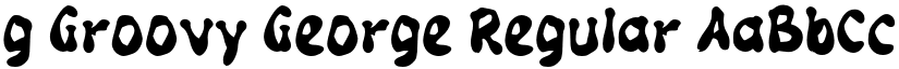 g Groovy George Regular font
