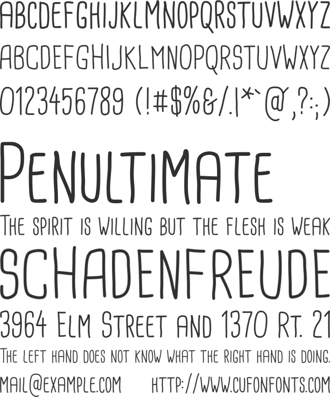 Cardenio Modern font preview
