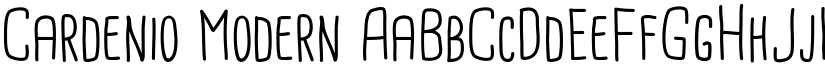 Cardenio Modern font