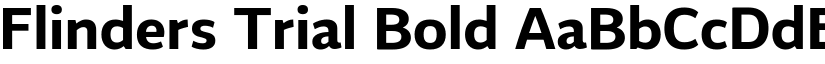 Flinders Trial Bold font