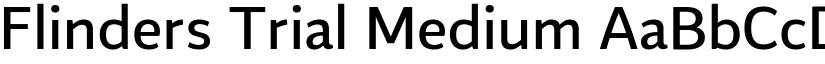 Flinders Trial Medium font
