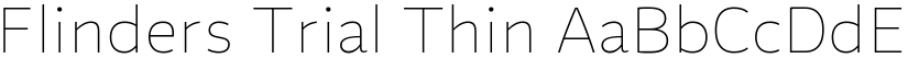 Flinders Trial Thin font