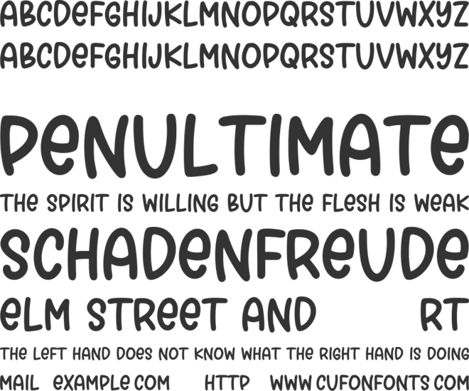 MIDLANER font preview