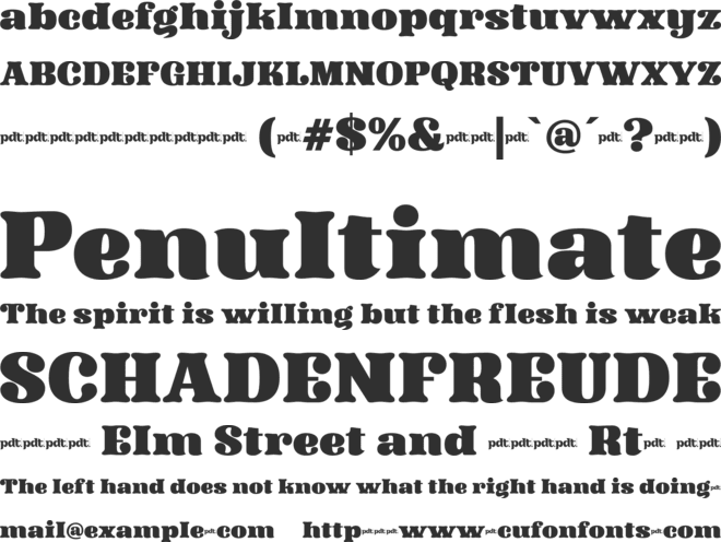 Akahe trial font preview