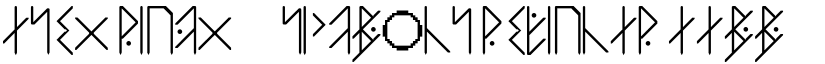 Asei Runic Symbols Regular font