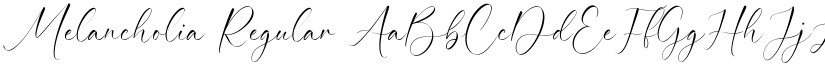 Melancholia Regular font