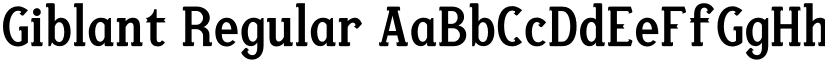 Giblant Regular font