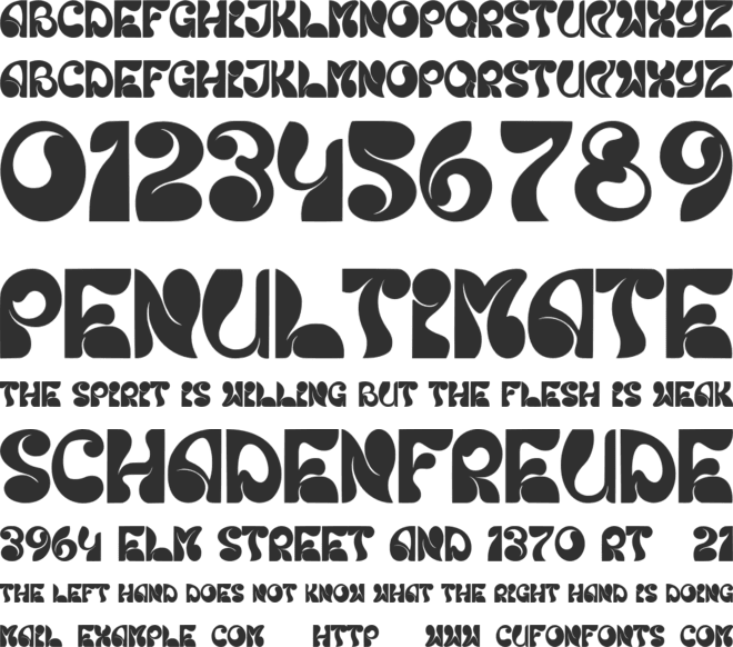 Corbby font preview