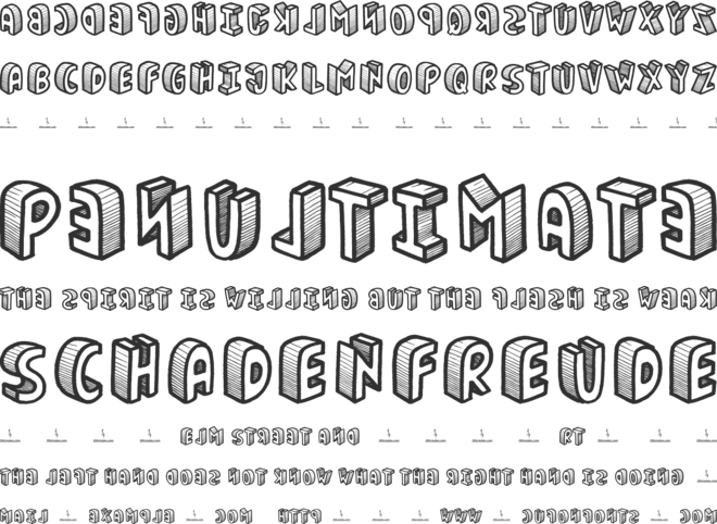 Mirror Mirror font preview