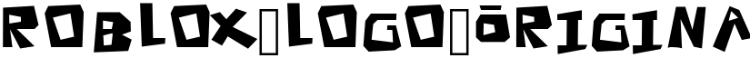Roblox Logo Original Regular font
