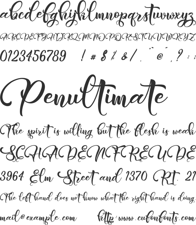 Ahatar - Personal Use font preview