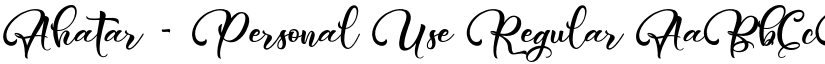 Ahatar - Personal Use Regular font