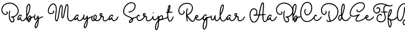 Baby Mayora Script Regular font