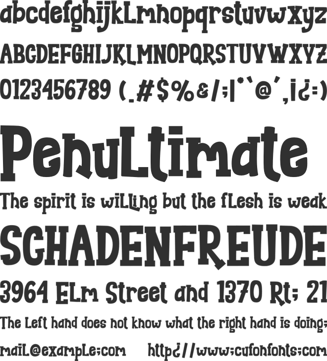 Enjoy Holiday font preview