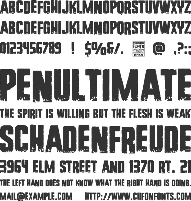 New York Hardcore font preview