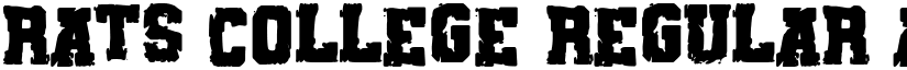 Rats College Regular font
