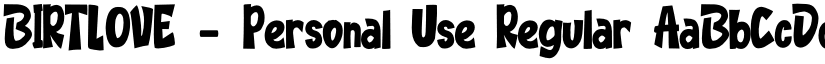 BIRTLOVE - Personal Use font download