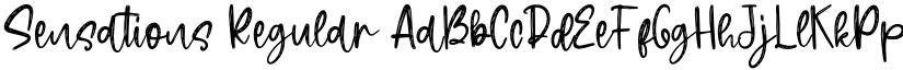 Sensations Regular font