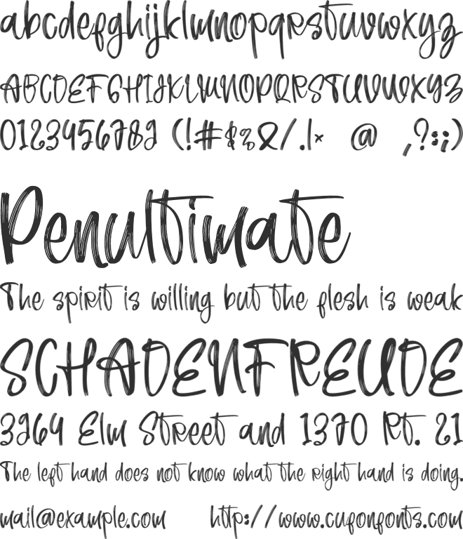 Diana Handlettering font preview