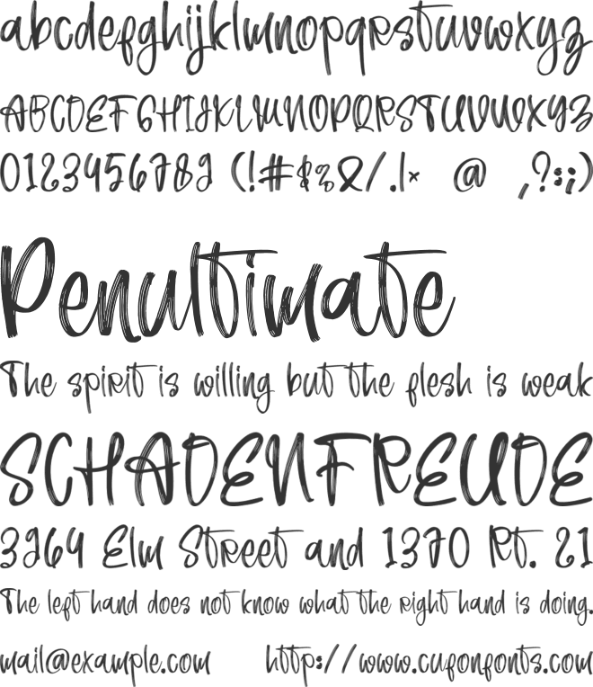 Diana Handlettering font preview