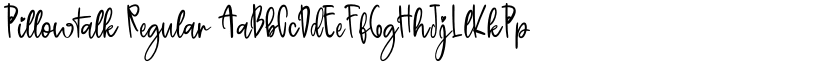 Pillowtalk Regular font