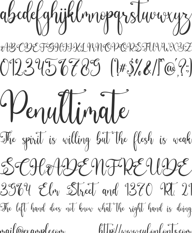 Hellophiy font preview