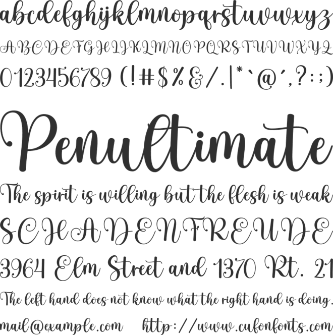 Humble Stayle font preview