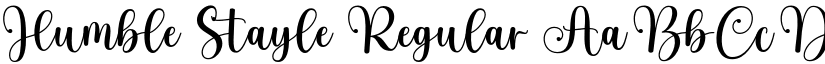 Humble Stayle Regular font