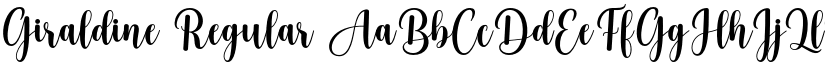 Giraldine font download