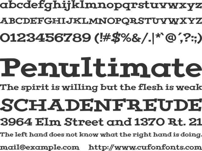 LT Leap font preview