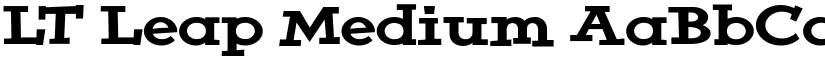 LT Leap Medium font