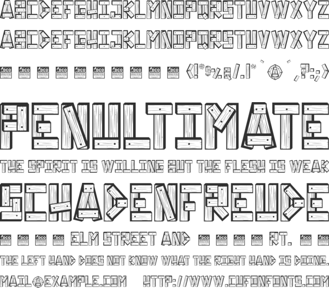 Wood Rocket_PersonalUseOnly font preview