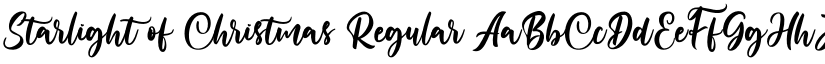 Starlight of Christmas Regular font