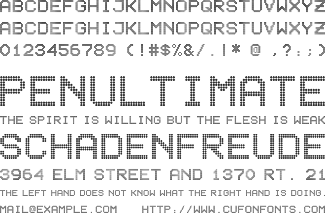 10mal12Lampen font preview