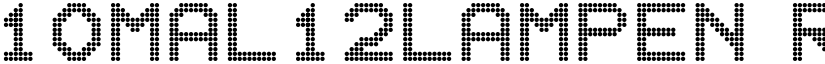 10mal12Lampen Regular font