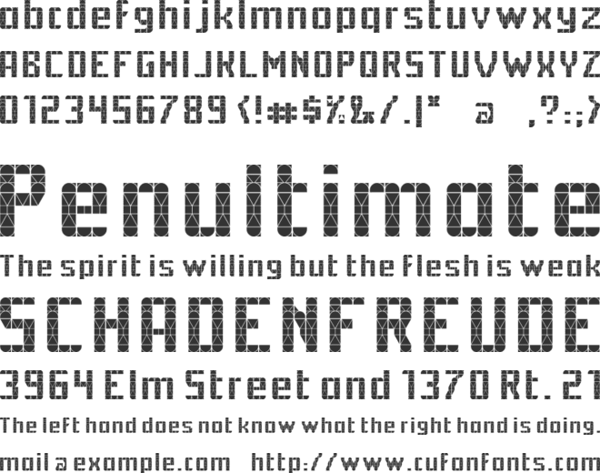 CAT DyFa font preview