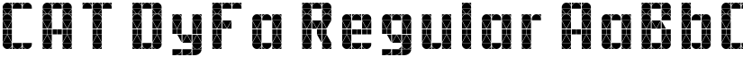CAT DyFa Regular font