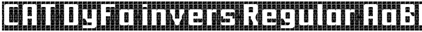 CAT DyFa invers Regular font
