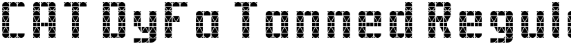 CAT DyFa Tanned Regular font