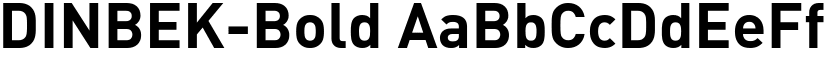 DINBEK-Bold font