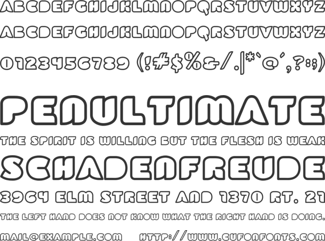 Wowo font preview