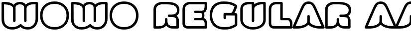 Wowo Regular font