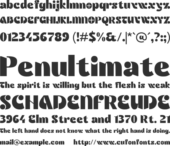 ATNOMBRA font preview
