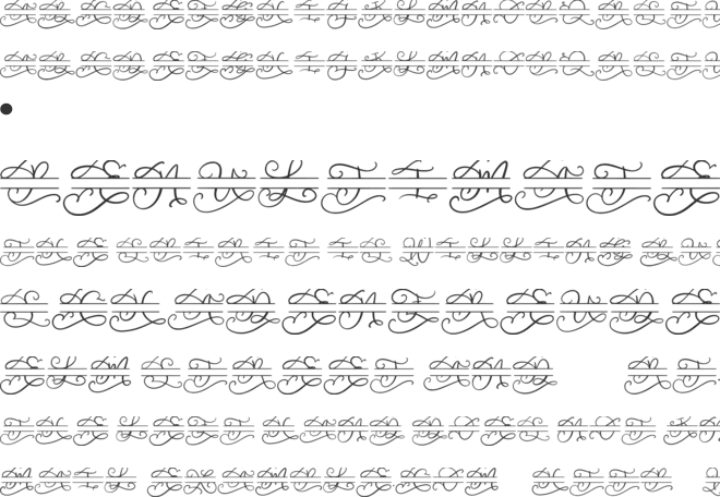 Walerina Monogram font preview