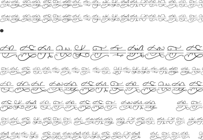 Walerina Monogram font preview