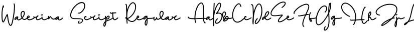 Walerina Script Regular font