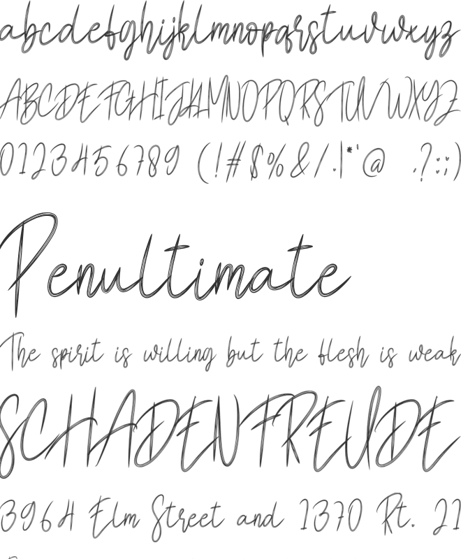 Belginda font preview