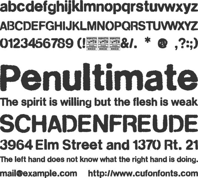 Drama Protocols font preview